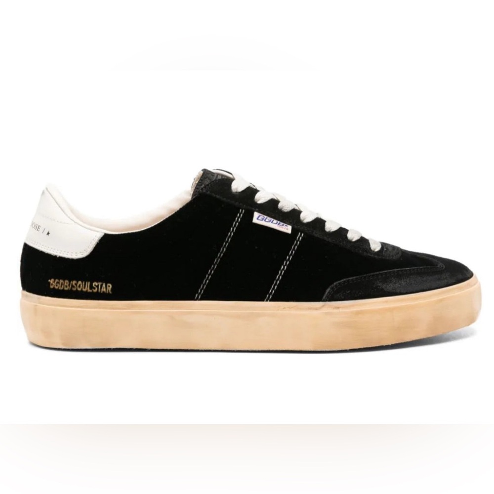 Golden Goose Men Soul Star Sneaker Black velvet NIB Auth